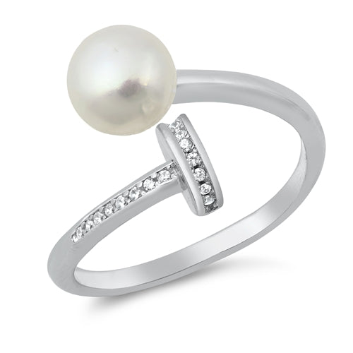 R980 Adjustable Freshwater Pearl Nail Ring