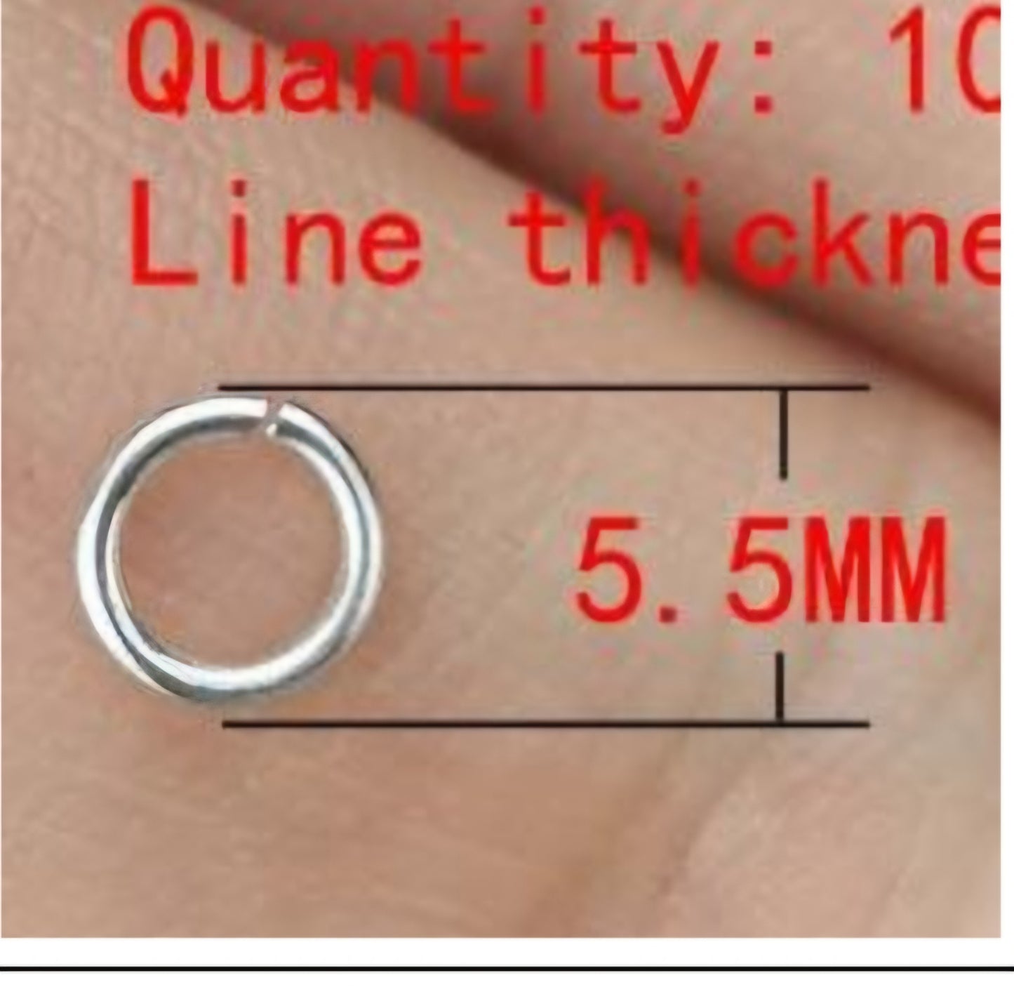 D1858 Open Rings For Charms 10pcs