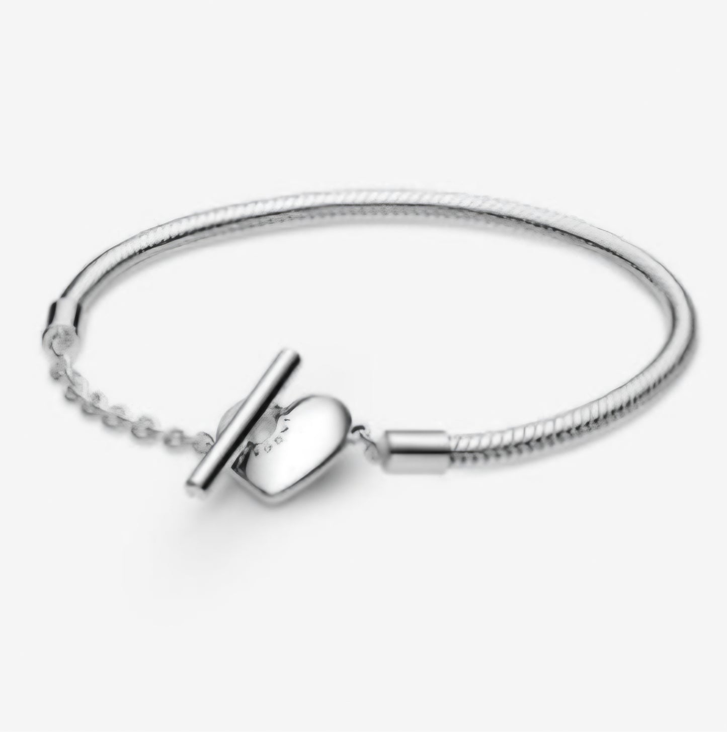 M449 Heart T Bar Bracelet