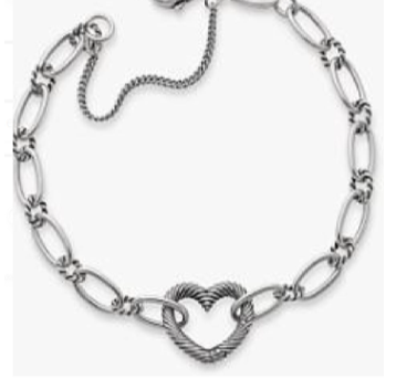 M554 Light Heart Charm Bracelet