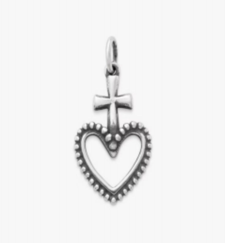 D2146 Sacred Heart Pendant Heart And Cross