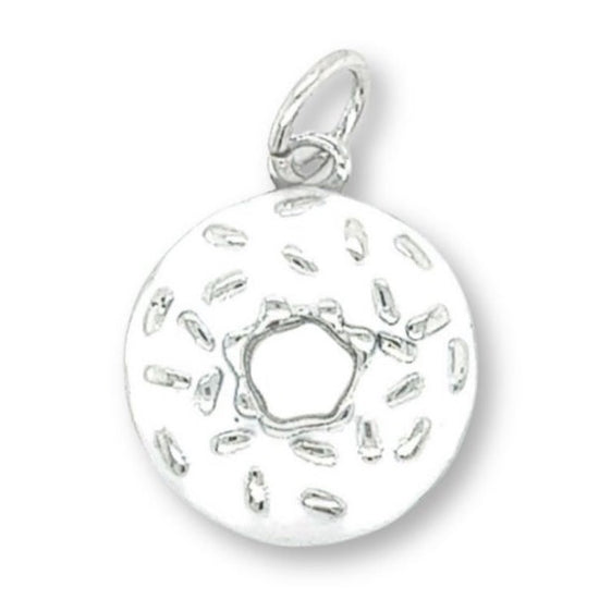 D1301 White Donut Pendant