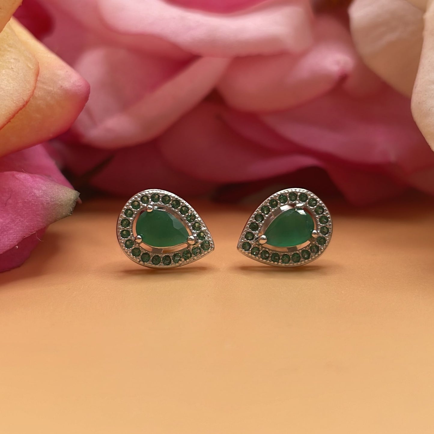 A722 Jade Drop Post Earrings