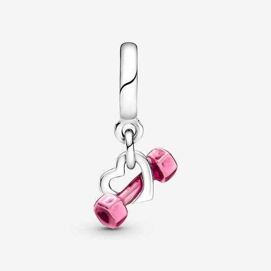 D2172 Pink Dumbbell Pendant