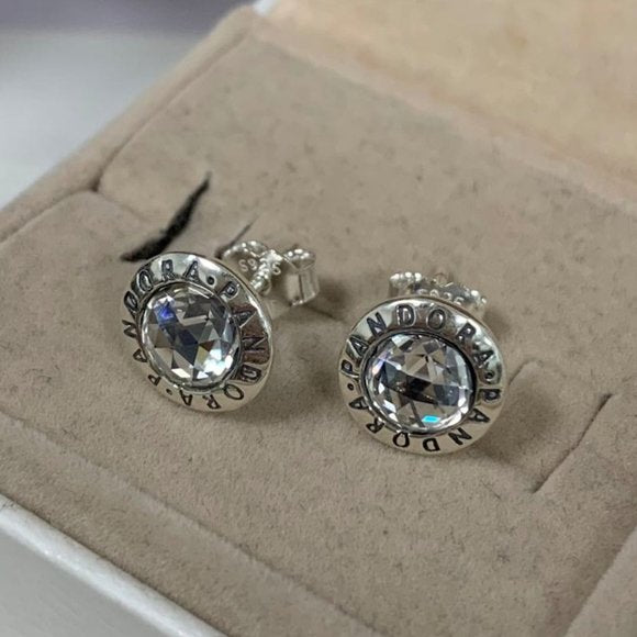 A942 Round Stone Earrings