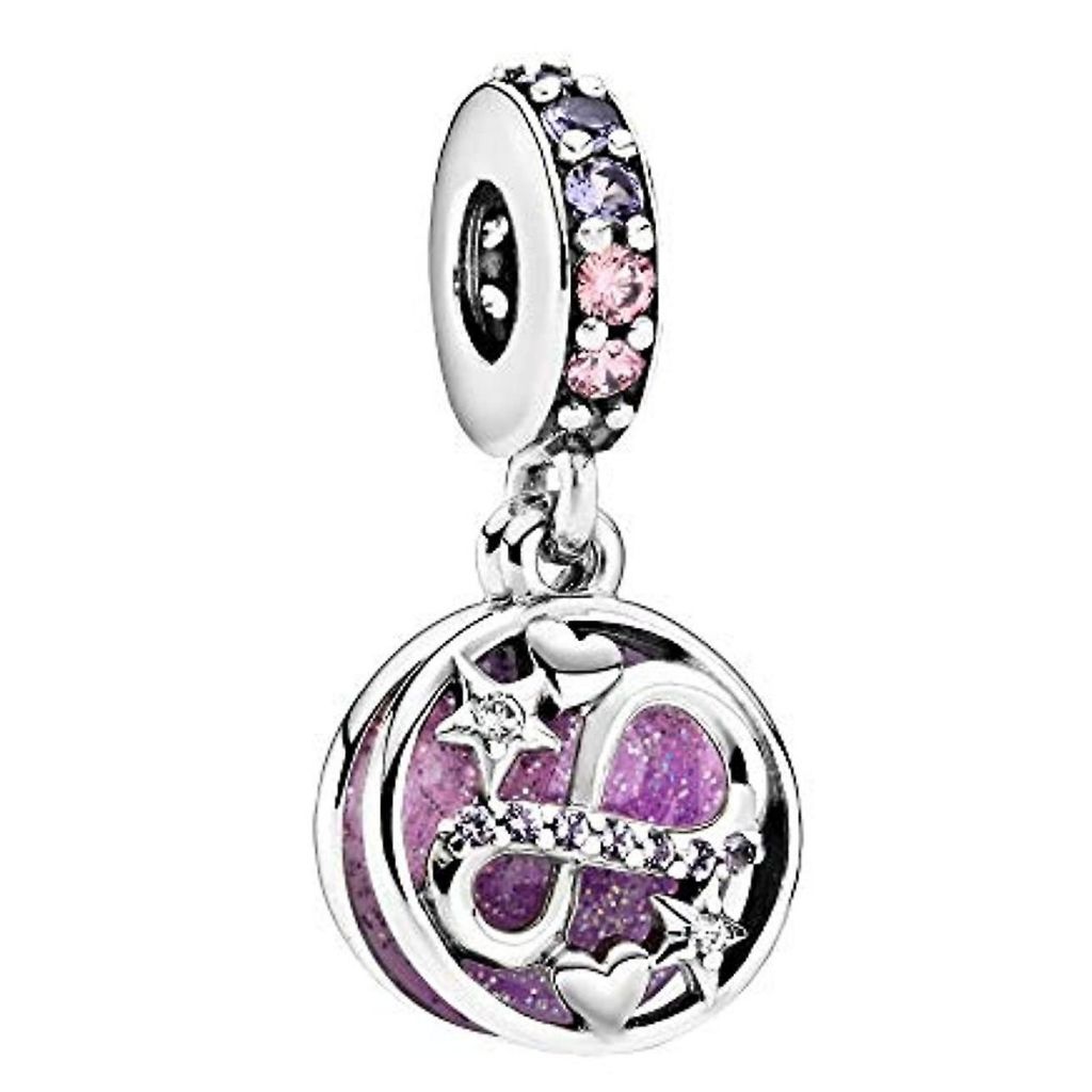 D2227 Infinity Pink Charm Pendant