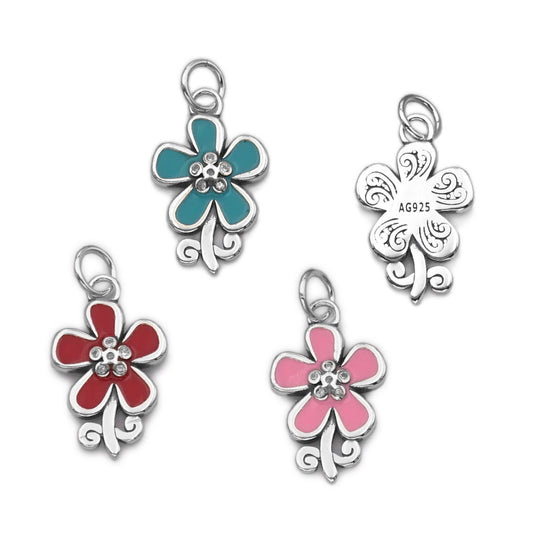 D2315 Color Flower Pendant