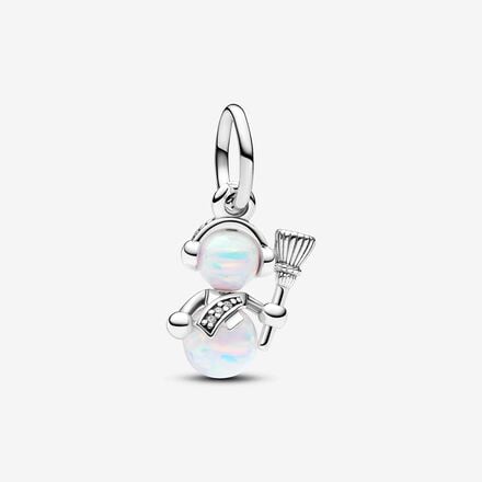 D2304 Snowman Opal Charm