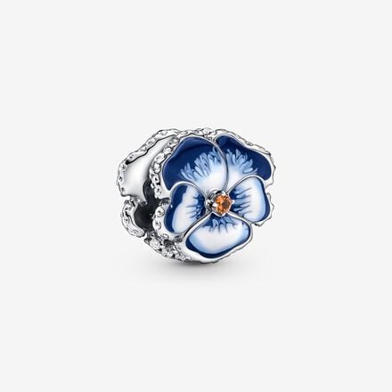 D2306 Blue Flower Charm