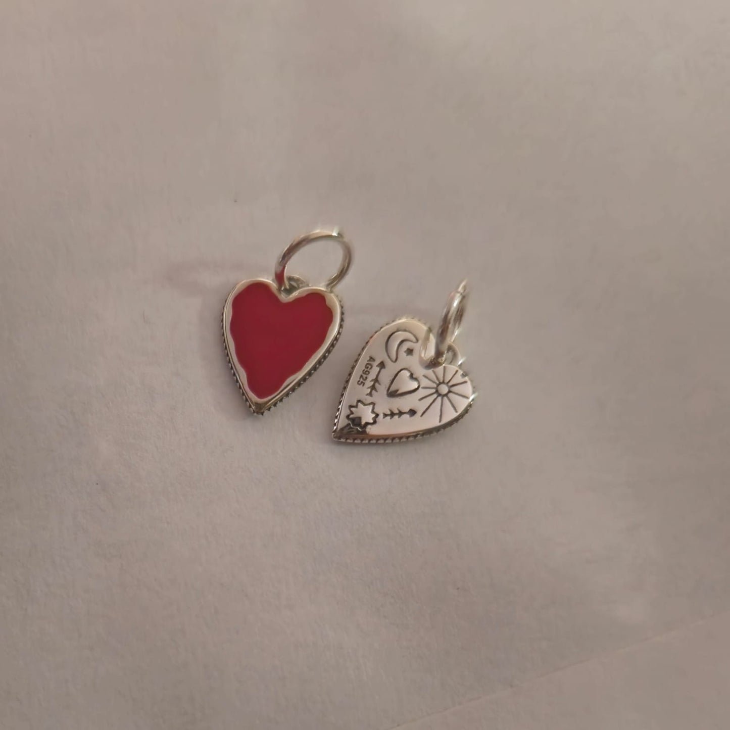 D2312 Red Heart Pendant Mini 12mm