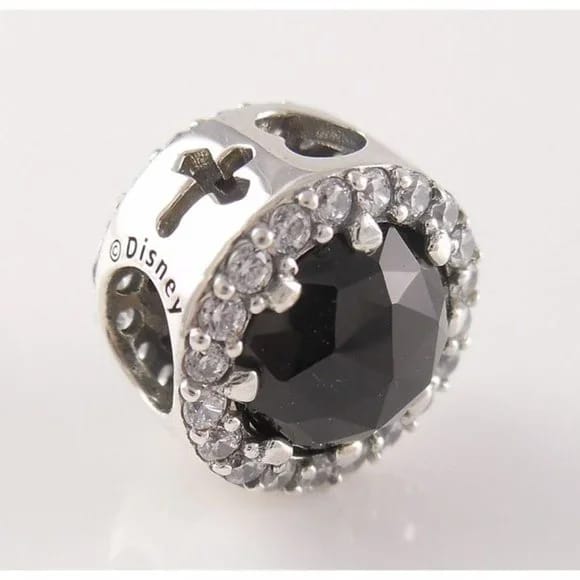 Round Black Stone Charm