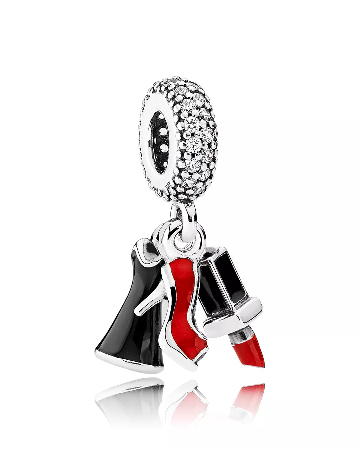 Heel Lipstick And Dress Charm