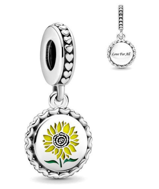 Yellow Sunflower Charm