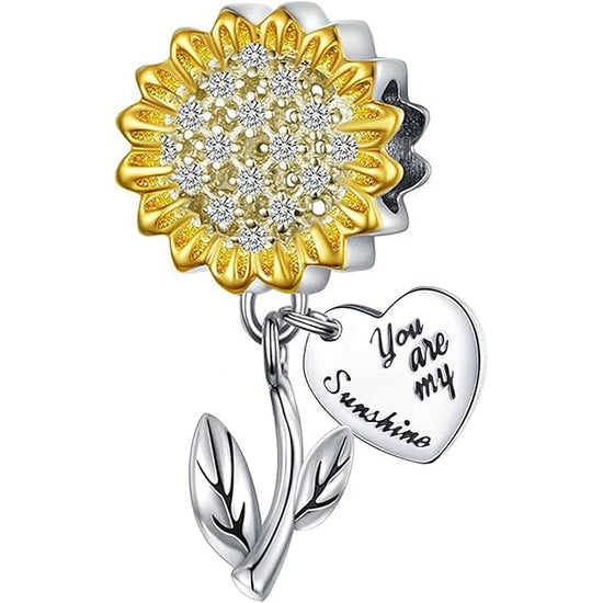 Gold Sunflower Charm