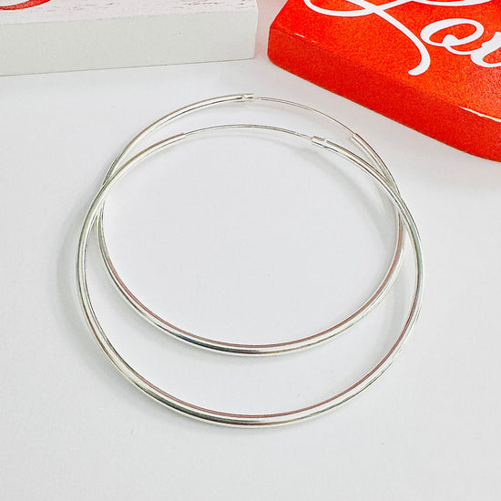 P601 Big Hoop Earrings 65mm