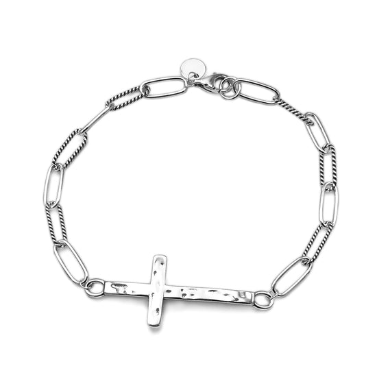 M561 Cross Paperclip Bracelet