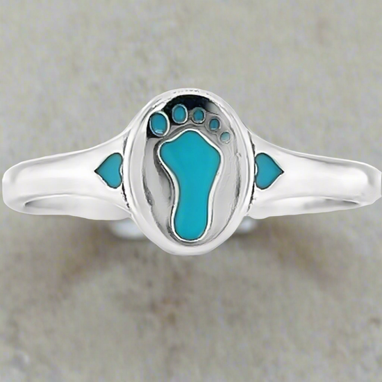 R925 Blue Foot Ring