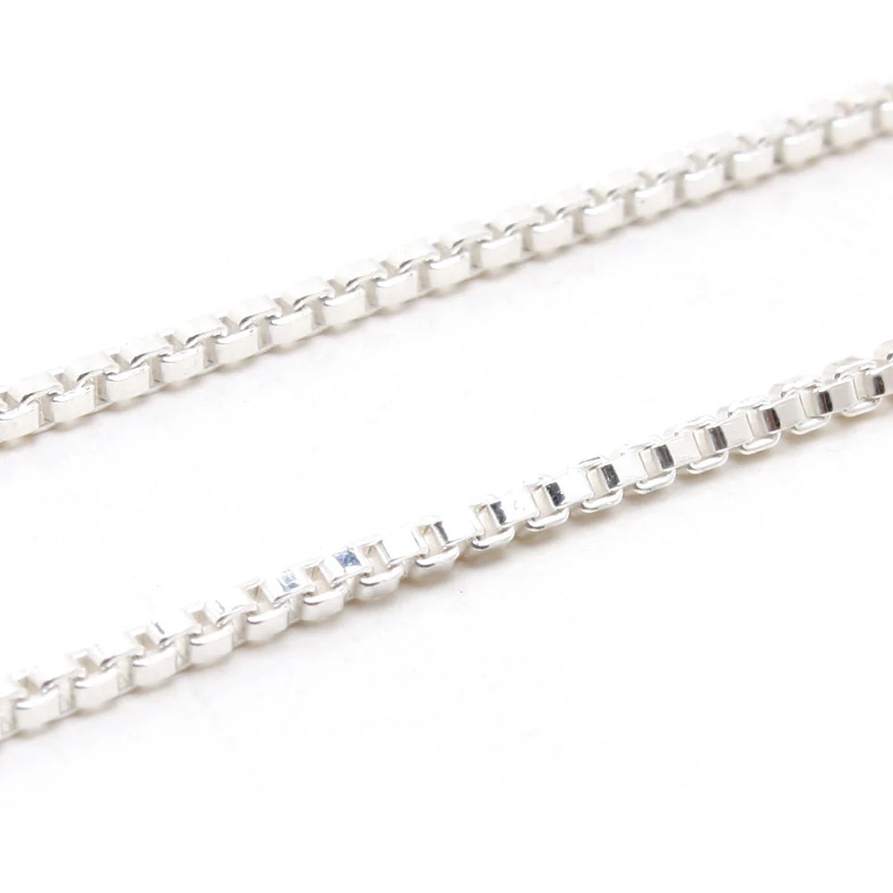 CA578 Box Chain Necklace 1mm