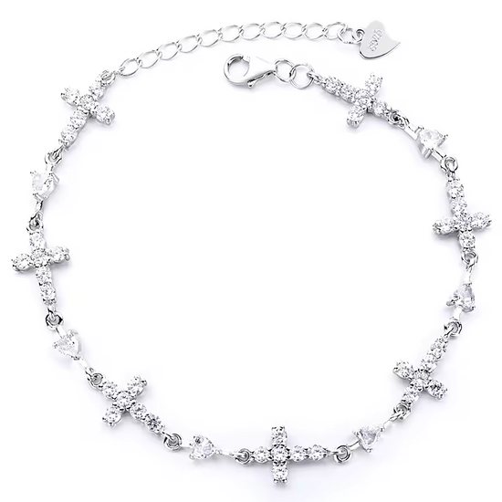 M1 Cross CZ Bracelet