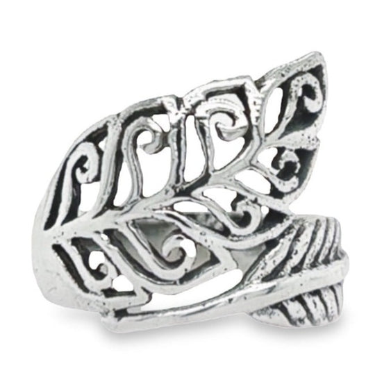 R9031 Leaves Wrap Ring