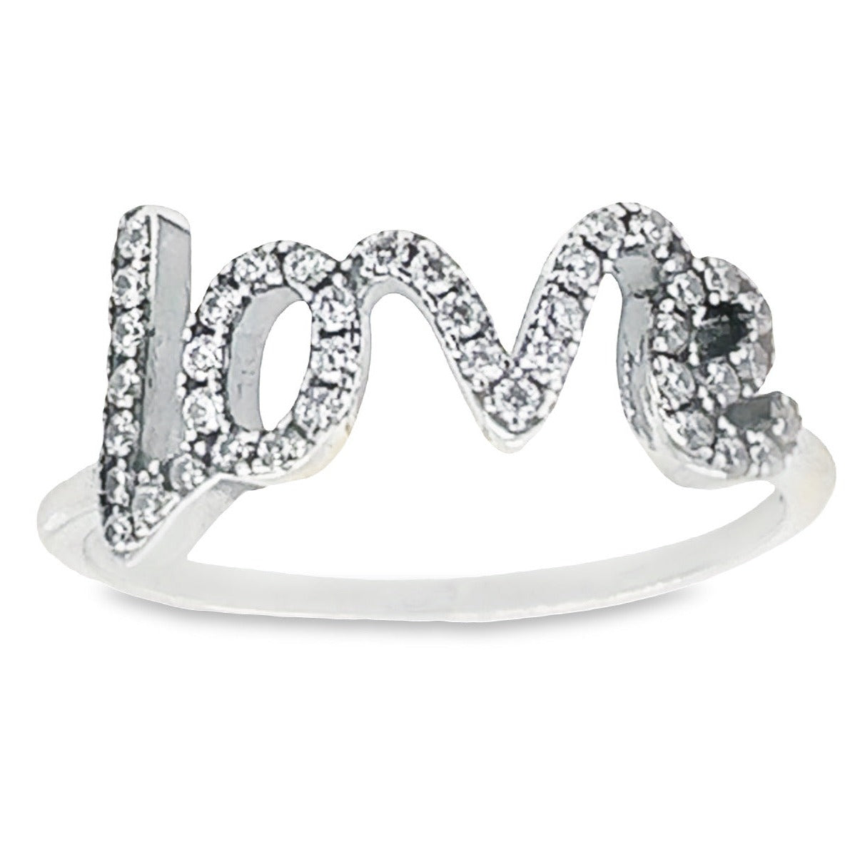 R82 Love CZ Ring