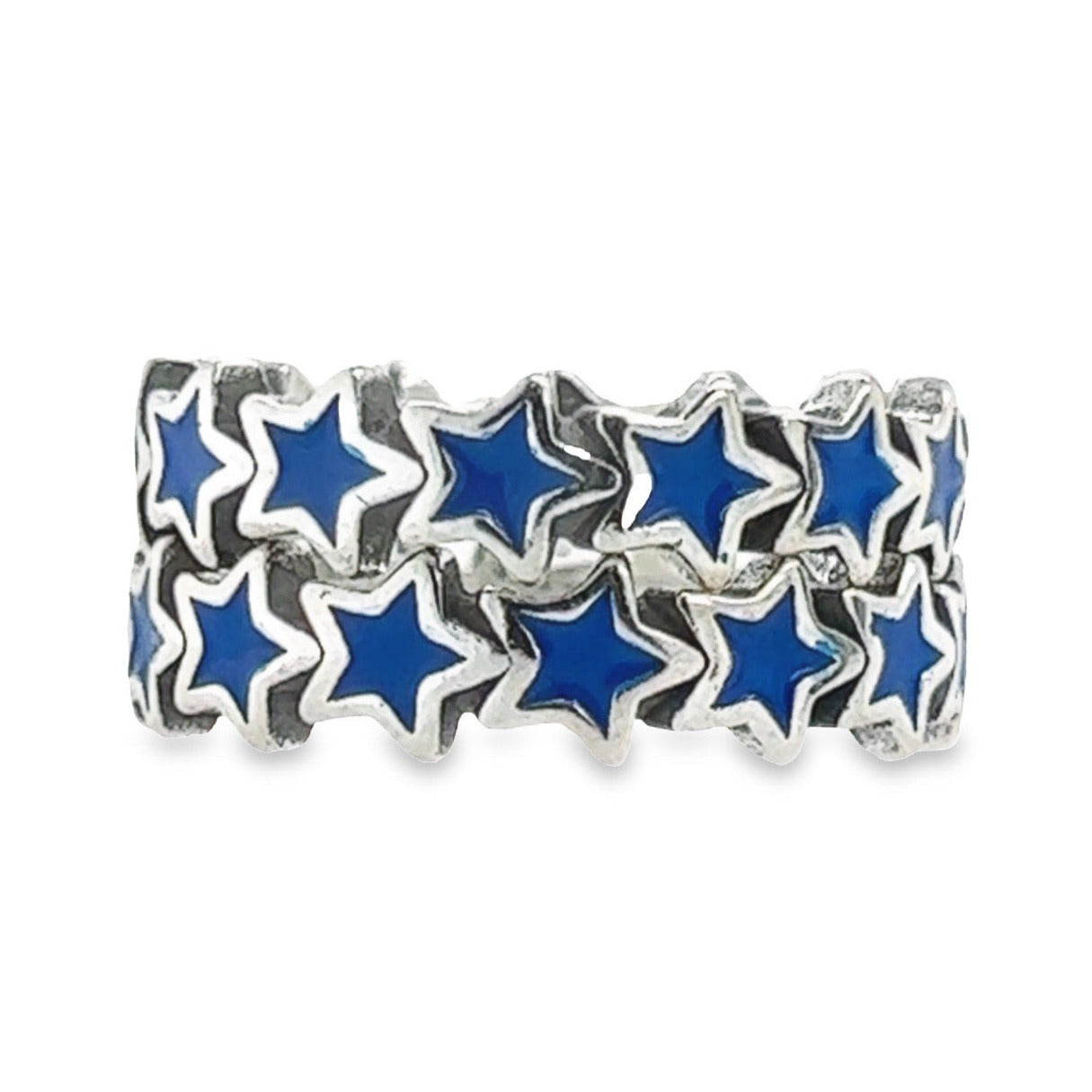 R669 Anillo estrella azul