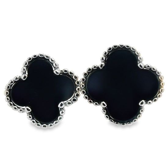 R9040 Anillo Flor Negra