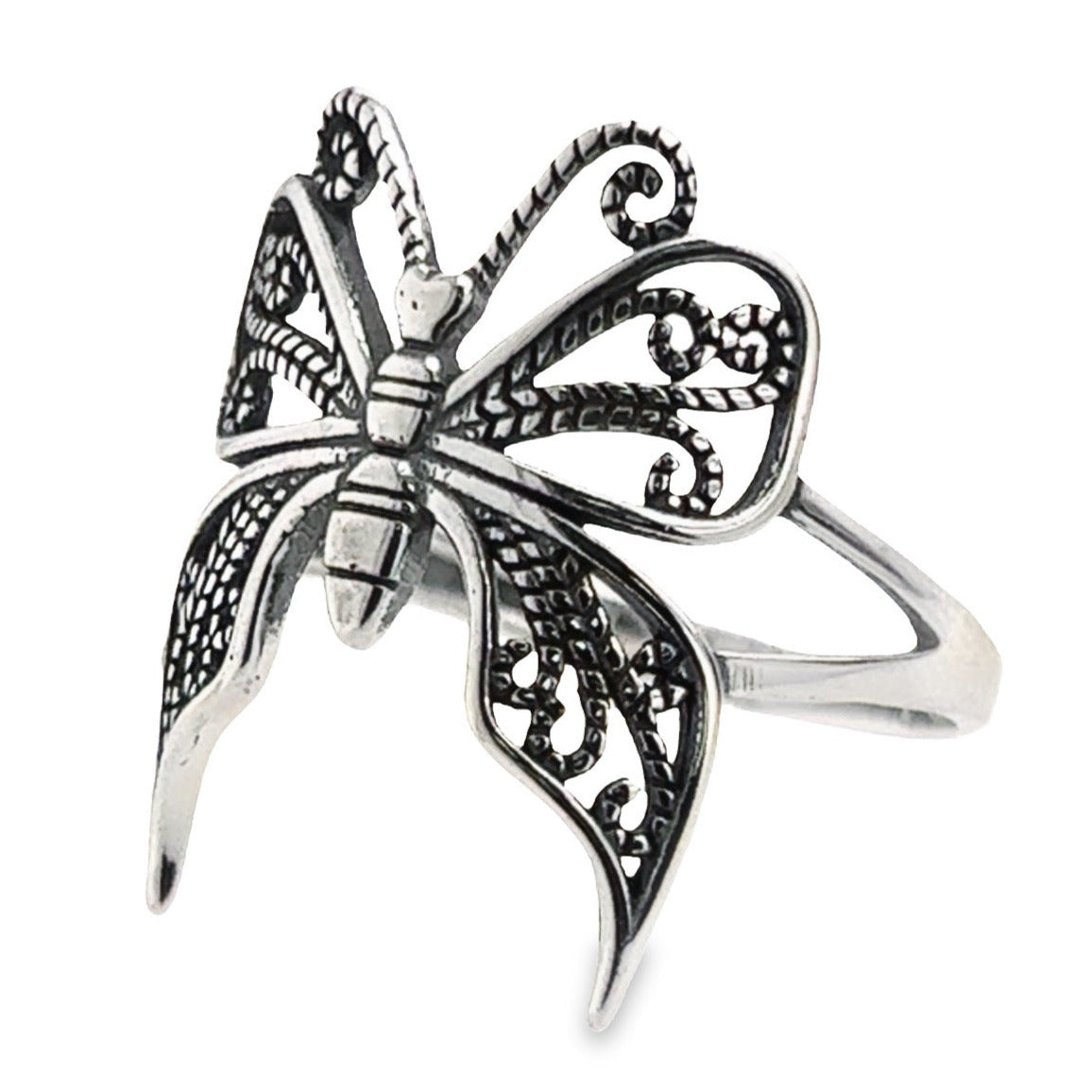 R328 Butterfly Cut Ring