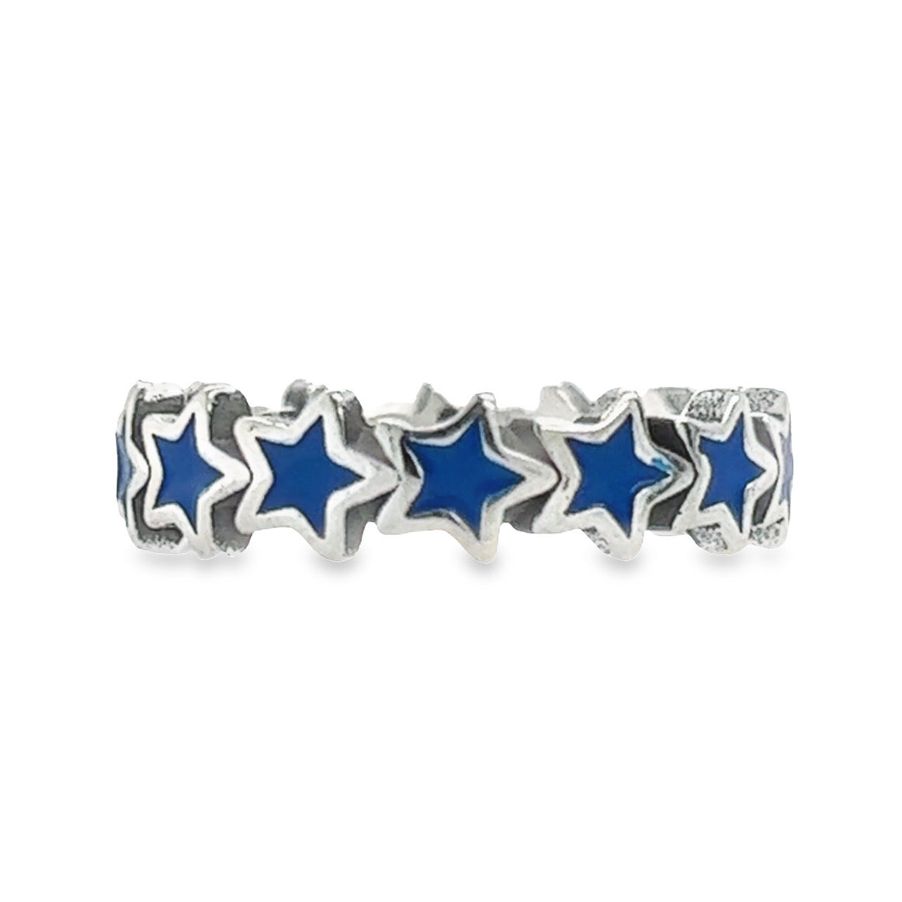 R669 Anillo estrella azul