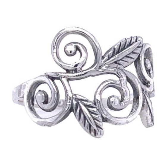 R9009 Leaves And Swirls Ring