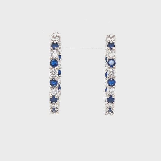 Load and play video in Gallery viewer, P414 Diamond Stone Earrings
