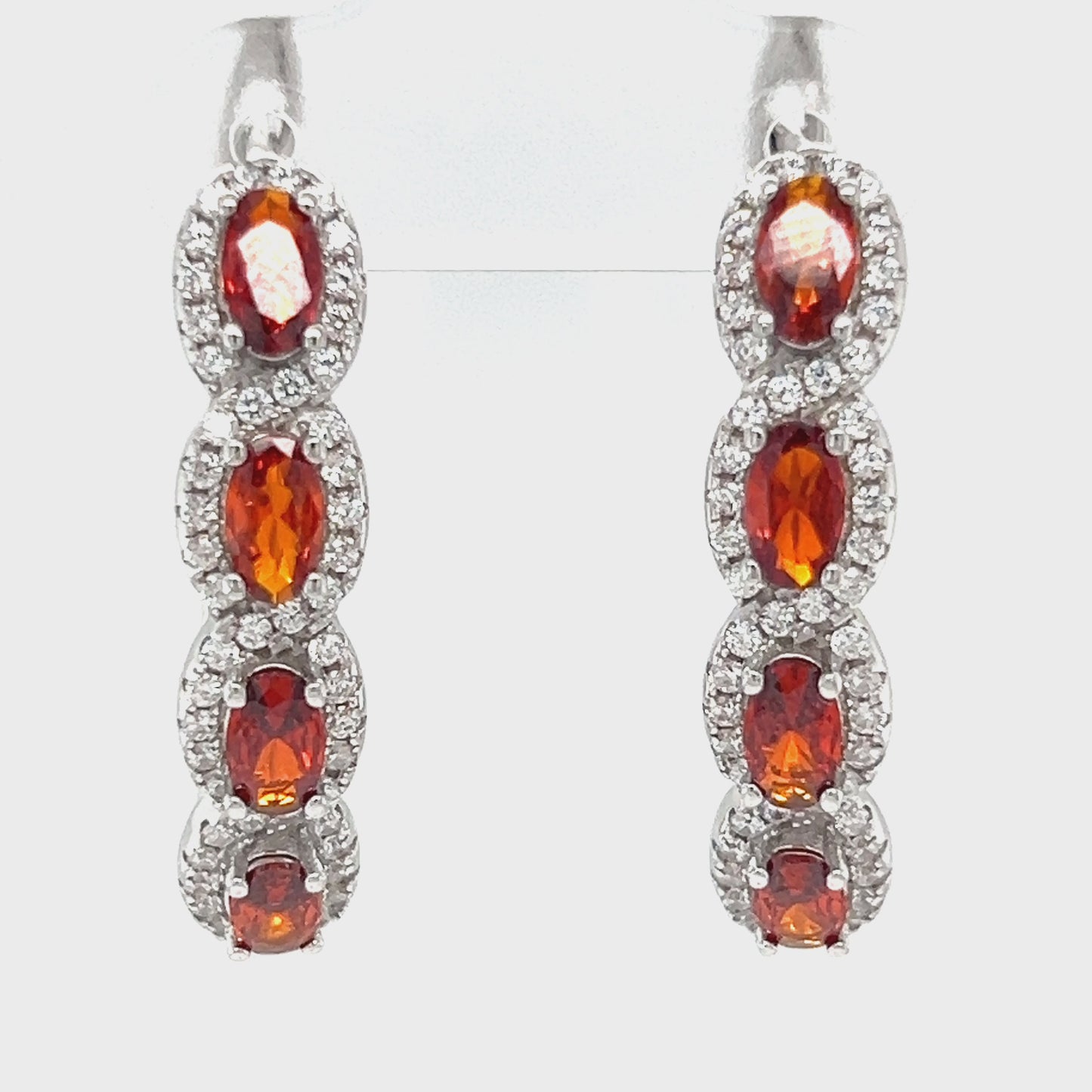 Load and play video in Gallery viewer, P512 Red Climber Earrings
