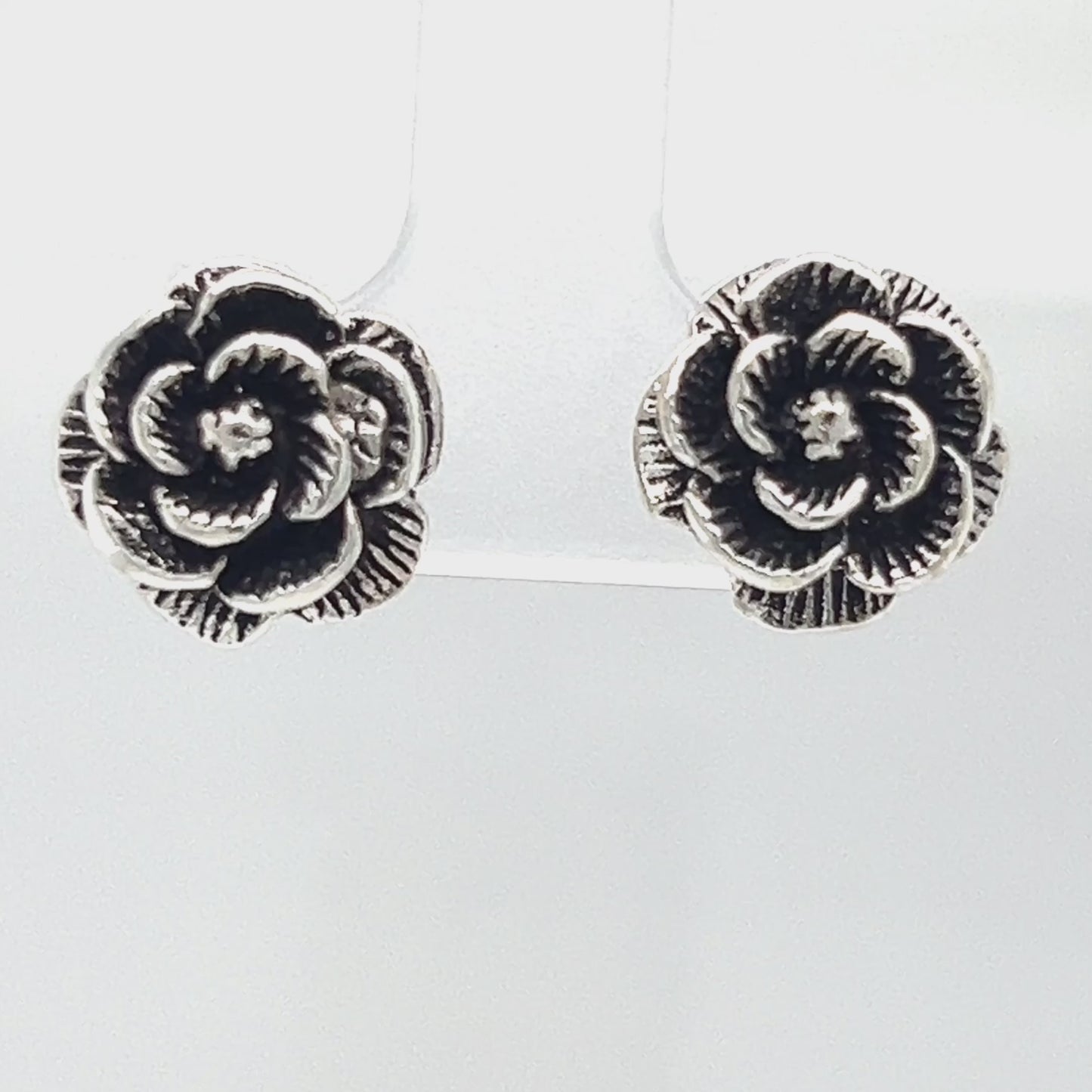 Load and play video in Gallery viewer, A827 Flower Post Earrings
