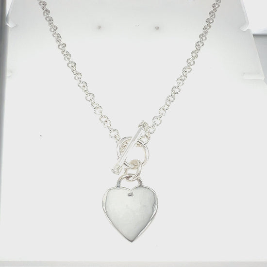 Load and play video in Gallery viewer, CA309 Heart Chain Necklace 4.5mm
