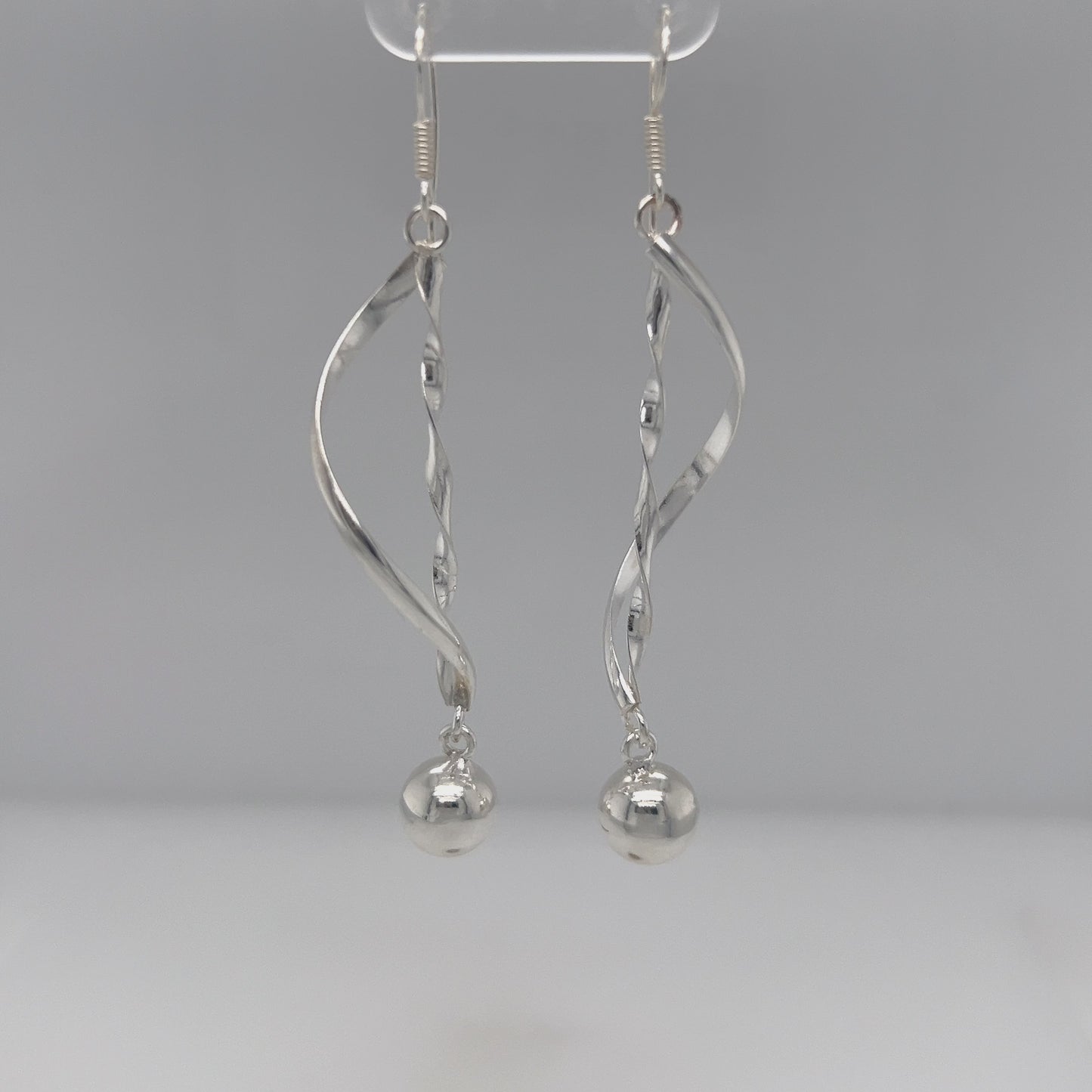 Load and play video in Gallery viewer, P520 Ball Long Hook Earrings
