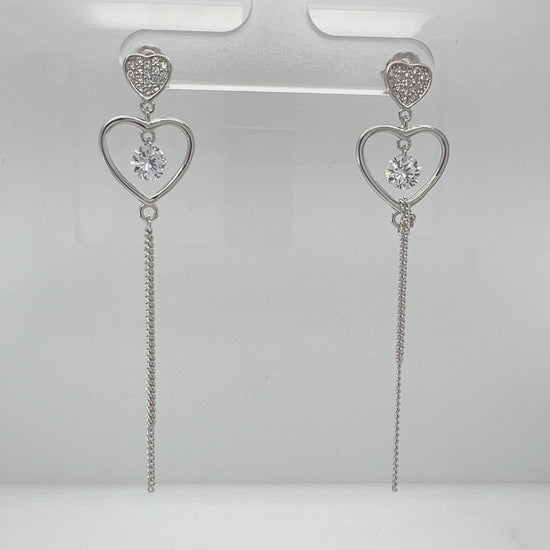 Load and play video in Gallery viewer, P469 Heart Earrings
