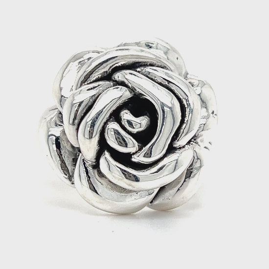 Load and play video in Gallery viewer, R823 Flower Rose Ring
