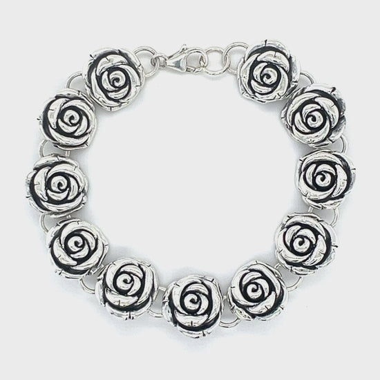 Load and play video in Gallery viewer, M369 Flower Bracelet
