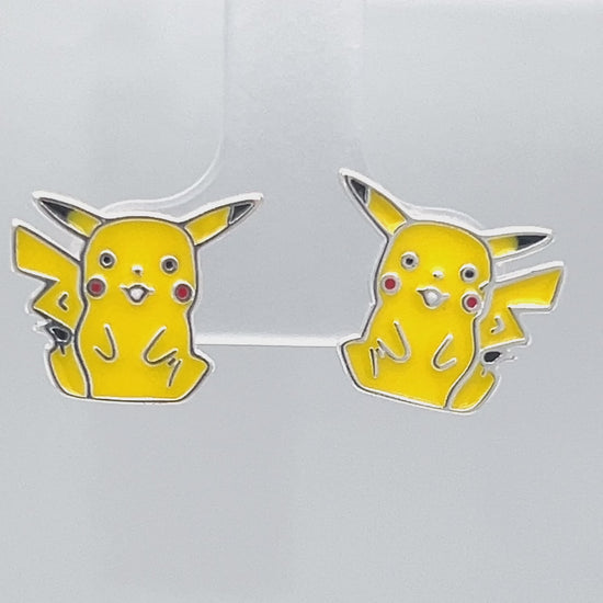 A850 Yellow Mouse Post Earrings