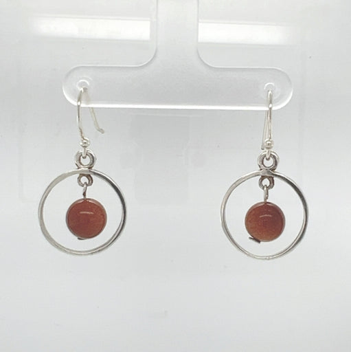 Load and play video in Gallery viewer, P473 Brown ball Earring
