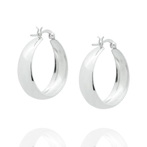 P553 Thick Hoop Earrings