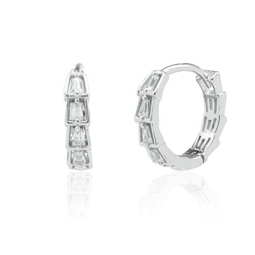 P550 Crystal Hoop Earrings