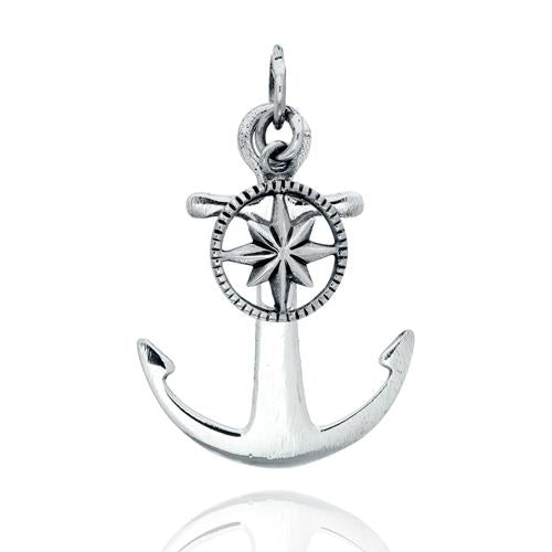 D2025 Anchor Pendant With Compass