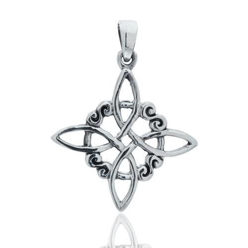 D2033 Witch Knot Pendant  30mm