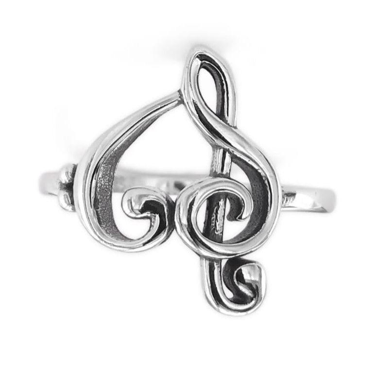 R949 Love of Music Heart Ring