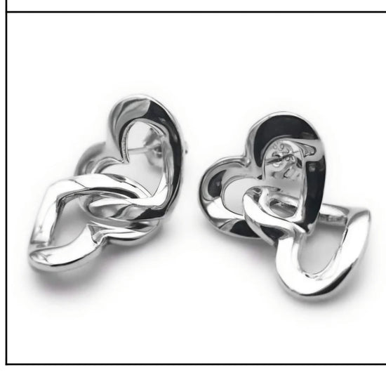 A860 Double Heart Earrings