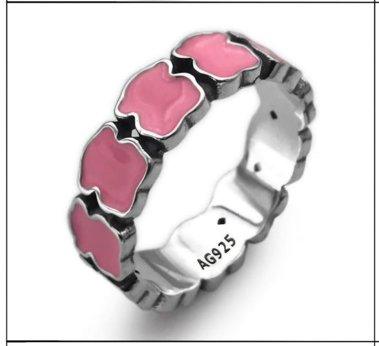 Anillo Oso Rosa R914