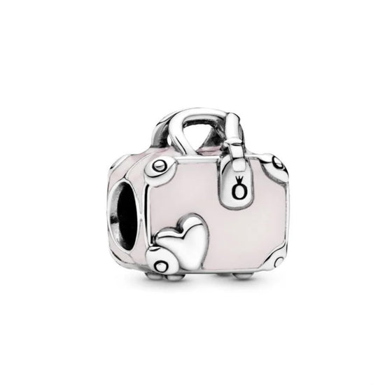 D1895 Pink Suitcase Charm