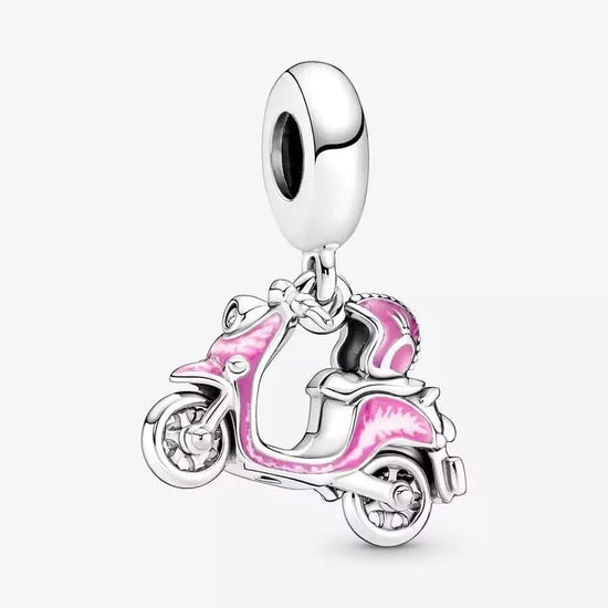 D1894 Pink Scooter Bike Charm