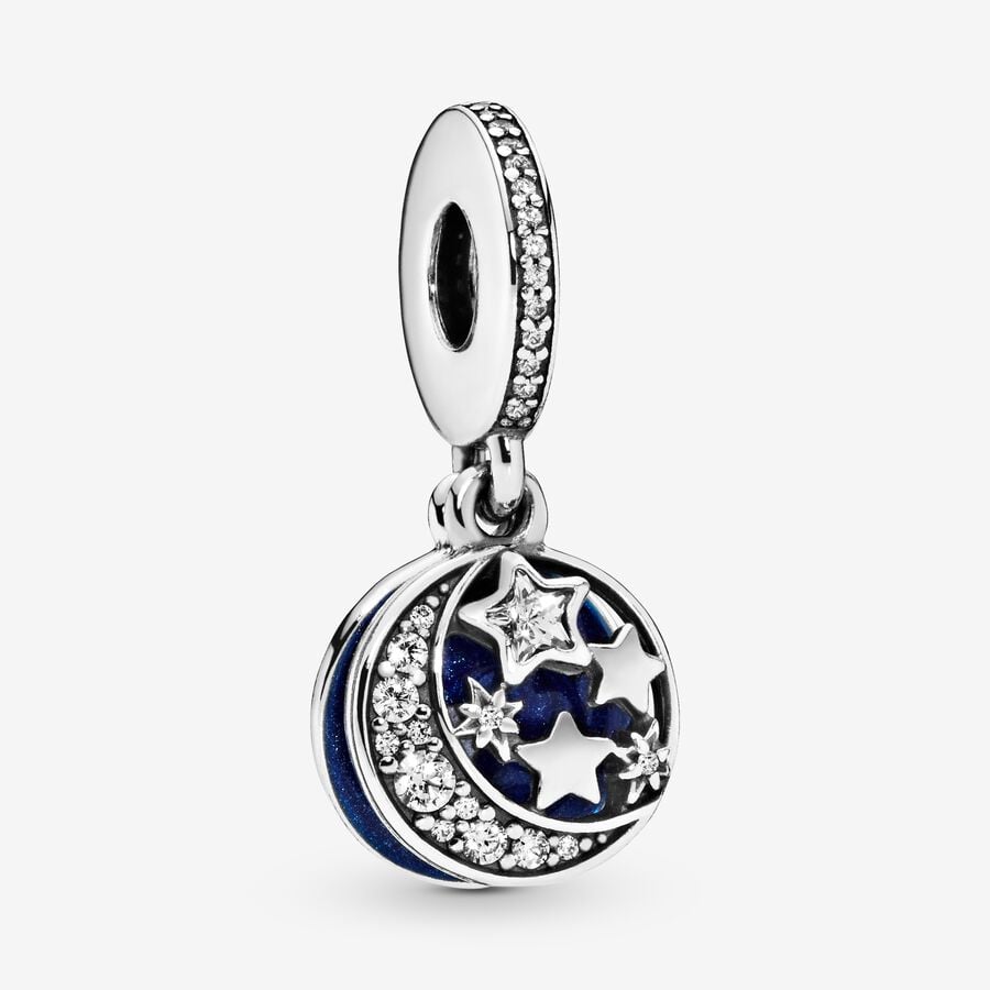 D1887 Moon And Stars Charm